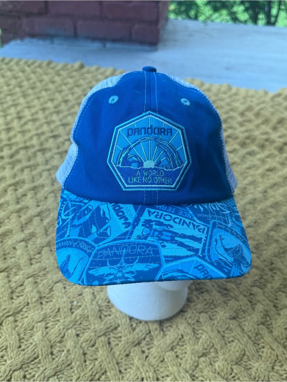 Disney Parks Pandora: The World of Avatar "A World Like No Other" Blue Mesh Hat